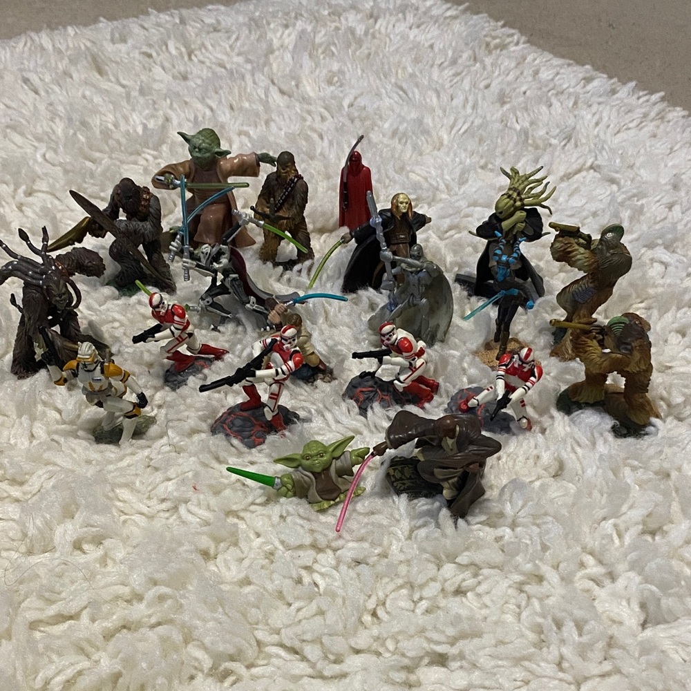 Star Wars Vintage 2004-2006 , Miniature Action Figures 20 pc set ¥